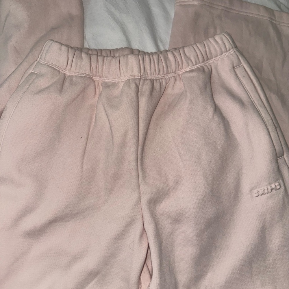 Skims Pink Classic Straight Leg Sweatpants Size XXS